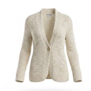 Vintage Pendleton Cream & Tan Cardigan Size Small